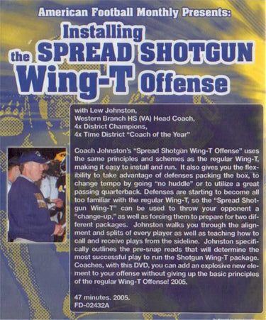 (Rental)-Installing The Spread Shotgun Wing-t Offense Lew Johnston